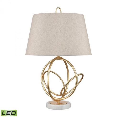 Elk Morely 26 Inch High 1 Light Table Lamp in Gold Leaf Includes LED Bulb Model: H0019-7986-LED