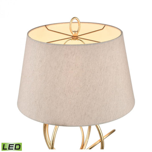 Elk Morely 26 Inch High 1 Light Table Lamp in Gold Leaf Includes LED Bulb Model: H0019-7986-LED