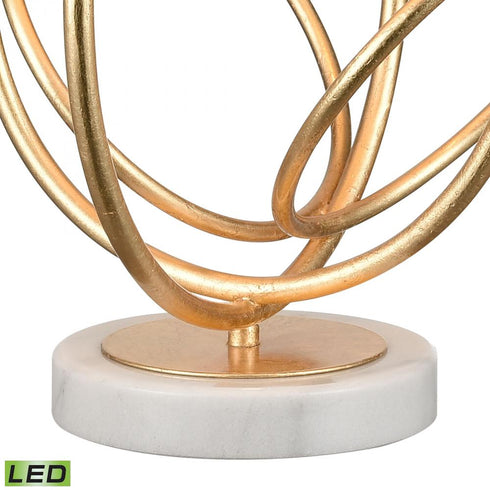 Elk Morely 26 Inch High 1 Light Table Lamp in Gold Leaf Includes LED Bulb Model: H0019-7986-LED