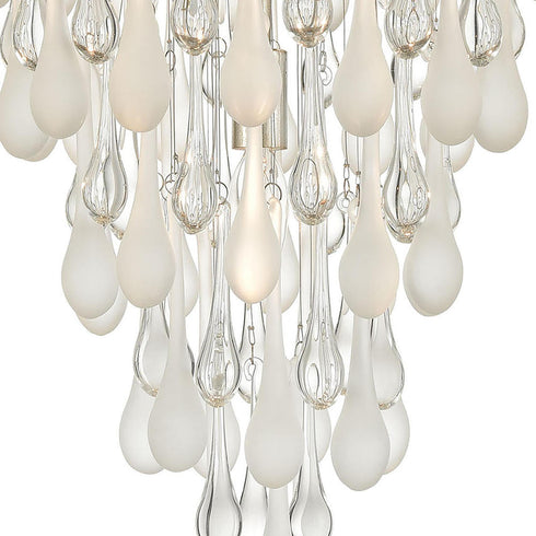 Elk Morning Frost 4 Light FLUSH MOUNT in Silver Leaf Finish Model: 32341/4