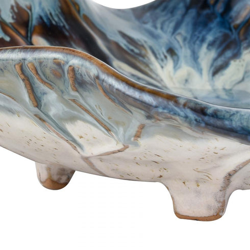 Elk Mulry Charger in Prussian Blue Glazed Model: S0037-11349