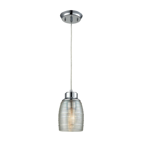 Elk Muncie 1 Light MINI PENDANT in Polished Chrome Finish Model: 46206/1