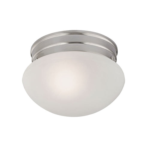 Elk Mushroom 1 Light FLUSH MOUNT in Brushed Nickel Finish Model: 7021FM/20
