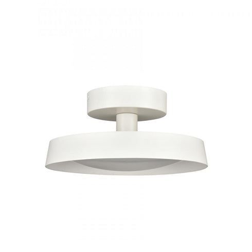 Elk Nancy 11.75 Inch Wide LED Semi Flush Mount in Matte White Model: 85064/LED