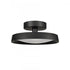 Elk Nancy 13.75 Inch Wide LED Semi Flush Mount in Matte Black Model: 85075/LED