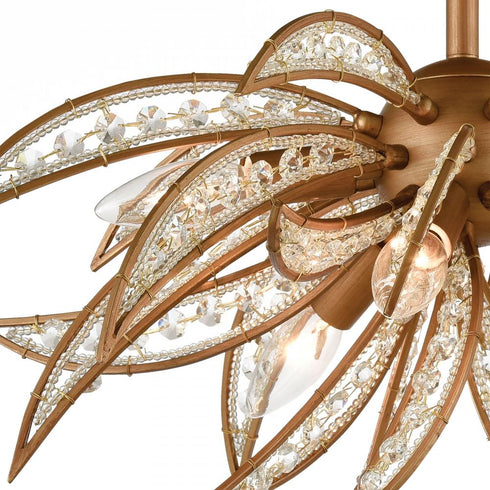 Elk Naples SEMI FLUSH MOUNT in Gold Finish Model: 16762/5