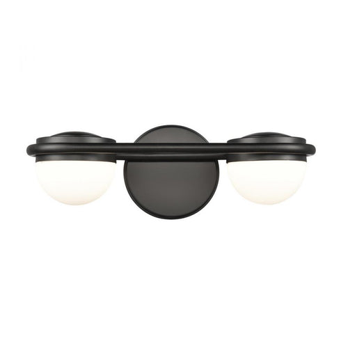 Elk Nelly 14 Inch Wide 2 Light Vanity Light in Matte Black Model: 81591/LED