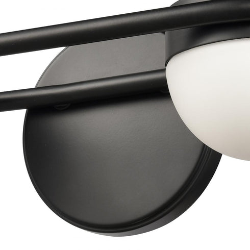 Elk Nelly 14 Inch Wide 2 Light Vanity Light in Matte Black Model: 81591/LED