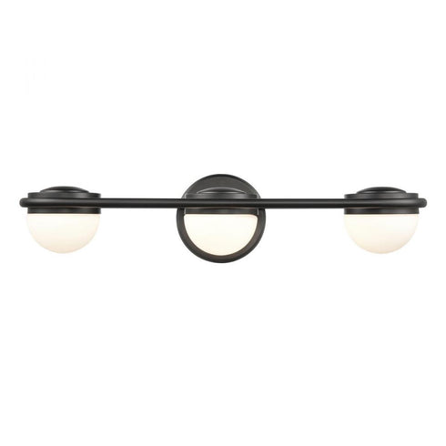 Elk Nelly 22 Inch Wide 3 Light Vanity Light in Matte Black Model: 81592/LED