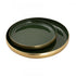 Elk Nelson Tray Set of 2 in Dark Green Enamel (2 pack) (2 pack) Model: H0897-9781/S2