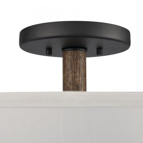 Elk Neville 20 Inch Wide 4 Light Semi Flush Mount Charcoal Black Model: 89704/4