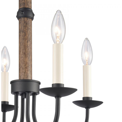 Elk Neville 20 Inch Wide 4 Light Semi Flush Mount Charcoal Black Model: 89704/4