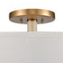 Elk Neville 20 Inch Wide 4 Light Semi Flush Mount Natural Brass Model: 89714/4