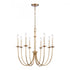 Elk Neville 28 Inch Wide 8 Light Chandelier Natural Brass Model: 89718/8