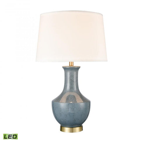 Elk Nina Grove 28 Inch High 1 Light Table Lamp in Blue Includes LED Bulb Model: S0019-8022-LED
