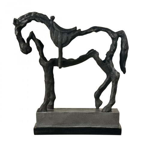 Elk Noble Sculpture in Aged Black Model: S0037-12029