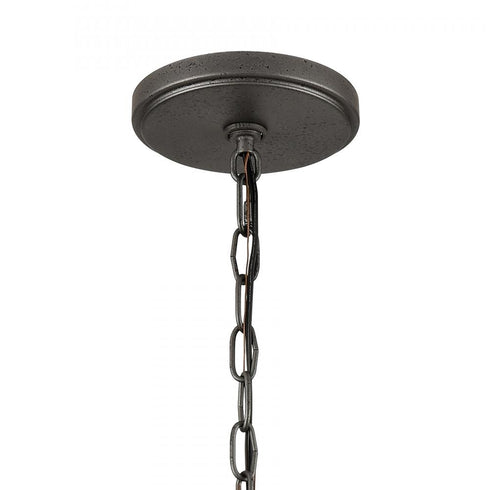 Elk North Shore 18 Inch Wide 1 Light Outdoor Pendant in Iron Model: 69651/1