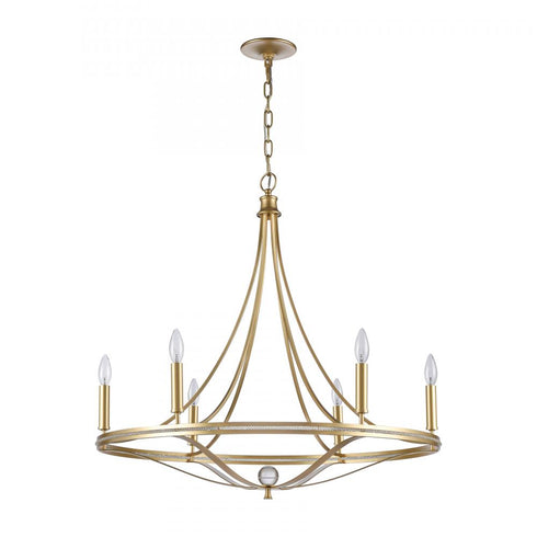 Elk Noura 31.5'' Wide 6 Light Chandelier Model: 69485/6