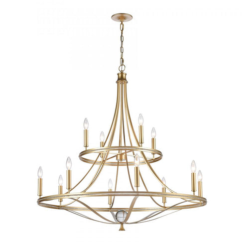 Elk Noura 40'' Wide 12 Light Chandelier Model: 69488/8+4