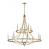 Elk Noura 40'' Wide 12 Light Chandelier Model: 69488/8+4