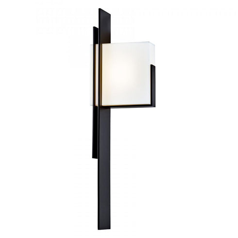 Elk Oak Park 25 Inch High Integrated LED Outdoor Sconce in Matte Black Model: 1270-MB-AC