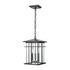 Elk Oak Park HANGING in Matte Black Finish Model: 89365/3