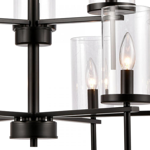 Elk Oakland CHANDELIER in Black Finish Model: CN290926