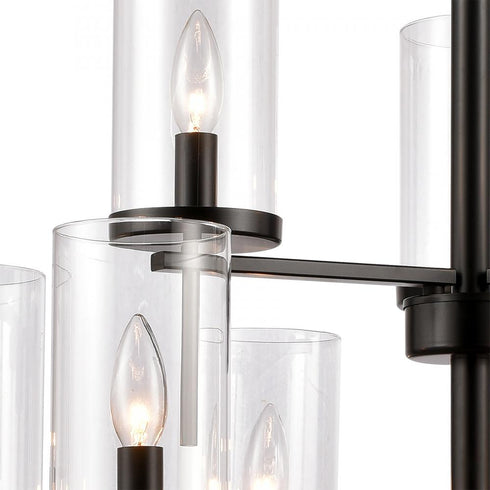 Elk Oakland CHANDELIER in Black Finish Model: CN290926