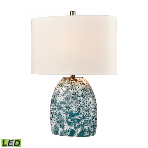 Elk Offshore 22 Inch High 1 Light Table Lamp in Blue Includes LED Bulb Model: H0019-8552-LED