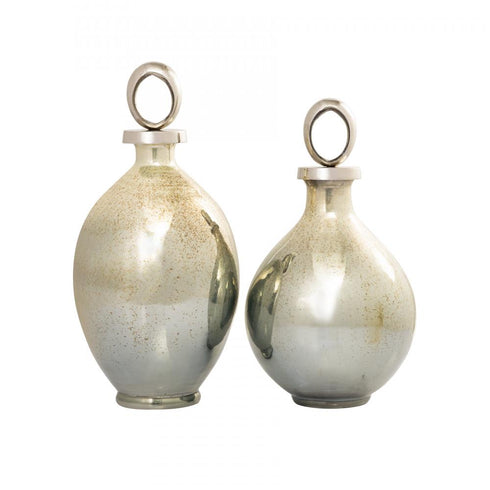 Elk Opal Ring VASE JAR BOTTLE (2 pack) (2 pack) in Green Finish Model: H0807-8727