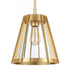 Elk Open Louvers 10 Inch Wide 1 Light Pendant in Champagne Gold Model: 82105/1