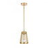 Elk Open Louvers 6.75 Inch Wide 1 Light Mini Pendant in Champagne Gold Model: 82104/1