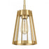Elk Open Louvers 6.75 Inch Wide 1 Light Mini Pendant in Champagne Gold Model: 82104/1