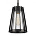 Elk Open Louvers 6.75 Inch Wide 1 Light Mini Pendant in Matte Black Model: 82114/1