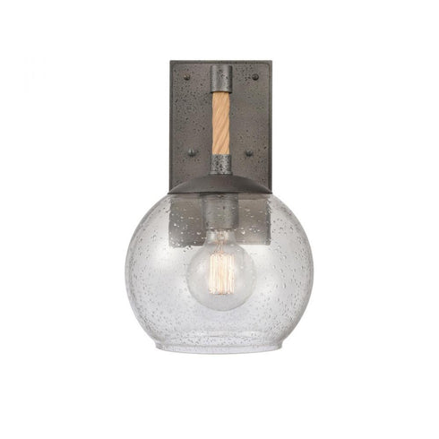 Elk Orlando 13.5 Inch High 1 Light Outdoor Sconce in Iron Model: 69710/1