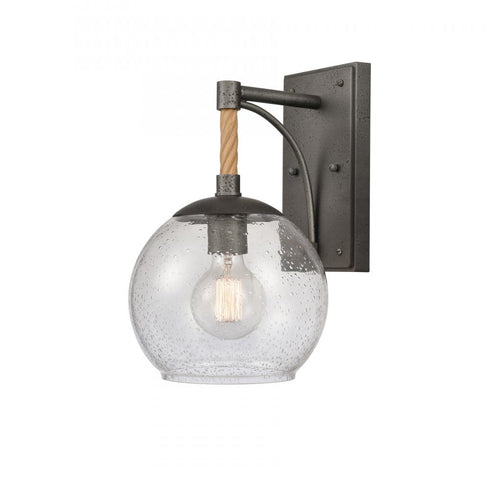 Elk Orlando 13.5 Inch High 1 Light Outdoor Sconce in Iron Model: 69710/1