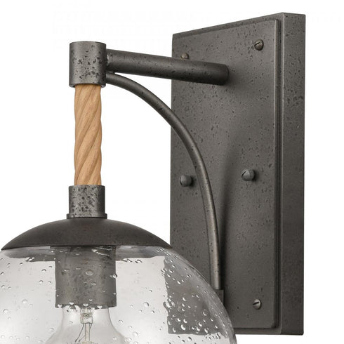 Elk Orlando 13.5 Inch High 1 Light Outdoor Sconce in Iron Model: 69710/1