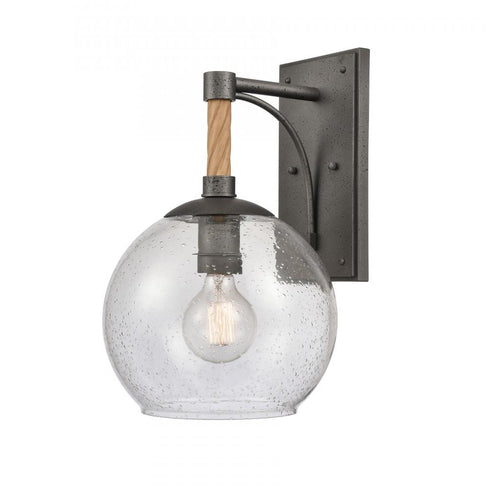 Elk Orlando 15.5 Inch High 1 Light Outdoor Sconce in Iron Model: 69711/1