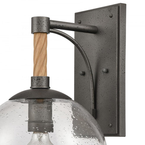 Elk Orlando 15.5 Inch High 1 Light Outdoor Sconce in Iron Model: 69711/1