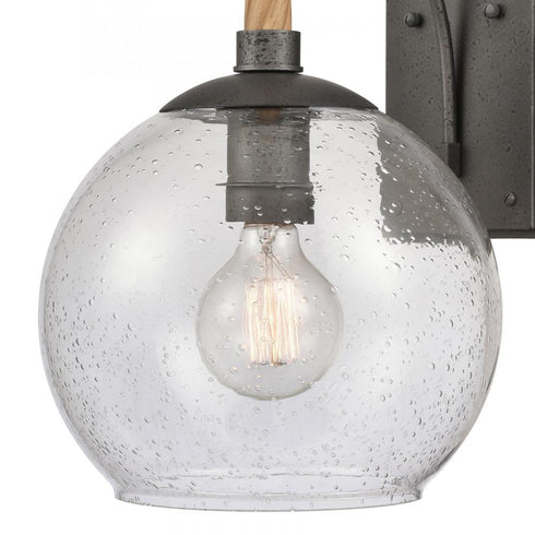 Elk Orlando 15.5 Inch High 1 Light Outdoor Sconce in Iron Model: 69711/1