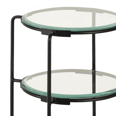 Elk Oscar ACCENT TABLE in Matte Black Finish Model: S0895-9396