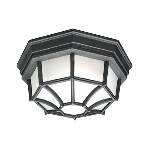 Elk Outdoor Essentials FLUSH MOUNT in Black Finish Model: SL7457