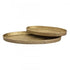 Elk Oval Pebble Tray Set of 2 Brass in Antique Brass Finish Model: H0807-10655/S2