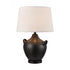 Elk Oxford 25 Inch High 1 Light Table Lamp Black in Gloss Black Finish Model: S0019-10344