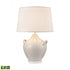 Elk Oxford 25 Inch High 1 Light Table Lamp White in Gloss White Finish Model: S0019-10343