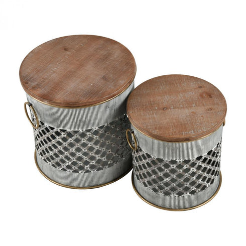 Elk Parla STOOL in Galvanized Finish Model: S0037-8093/S2