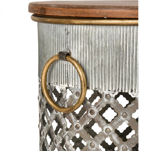 Elk Parla STOOL in Galvanized Finish Model: S0037-8093/S2