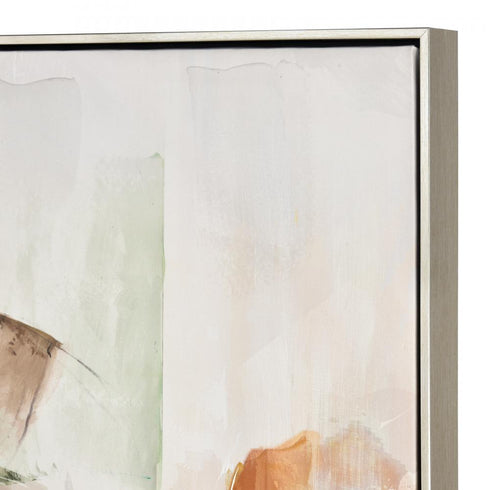 Elk Pastel Abstract Framed Wall Art in Ivory Finish Model: S0016-10170