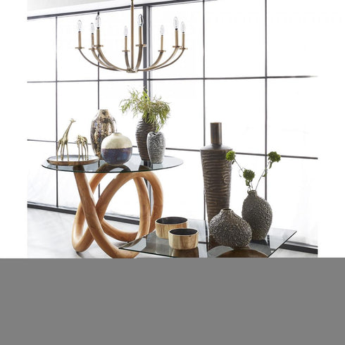 Elk Pedraza VASE JAR BOTTLE in Marbled Black Finish Model: S0047-8070