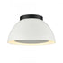 Elk Pelham 10 Inch Wide 2 Light Flush Mount Matte Black with Matte White Model: 52303/2